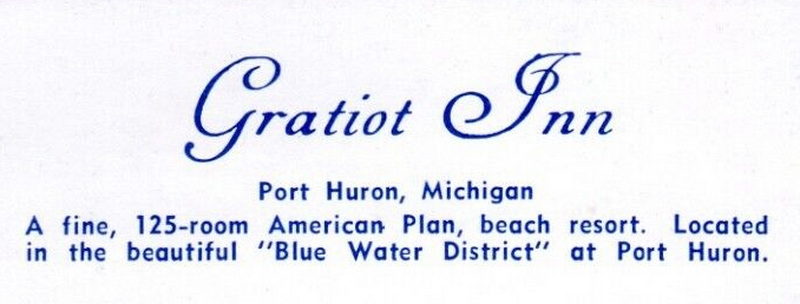 Gratiot Inn (Windemere Hotel) - Vintage Postcard (newer photo)